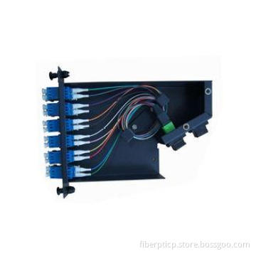 12pcs LC connectors SC Duplex 3U MPO Patch Panel for MPO Ca
